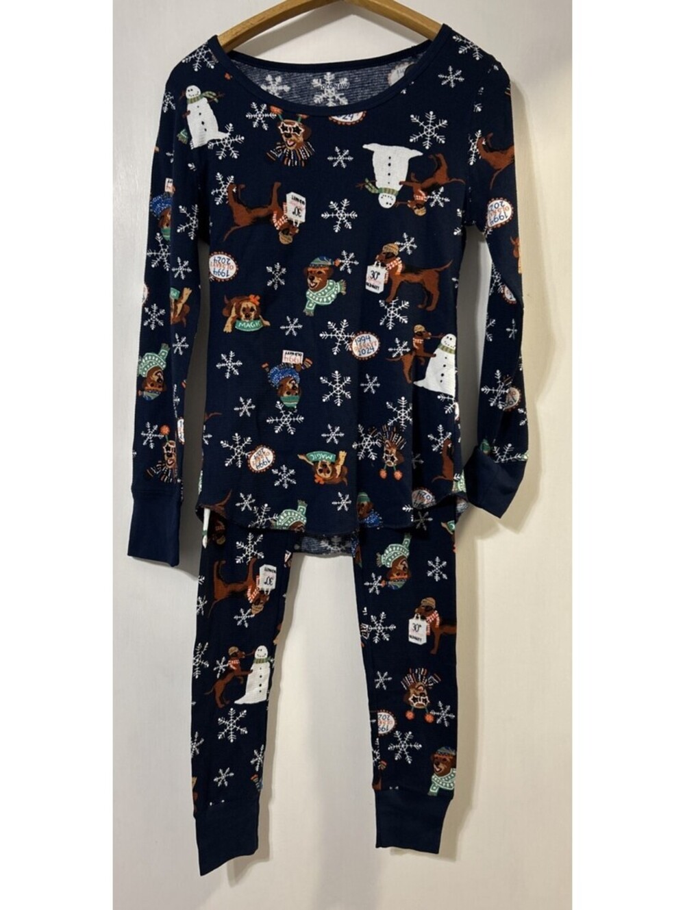 NWT- Women’s PJ SET-Old Navy -On Magic Mascot - Printed Waffle Top & Leggings -S